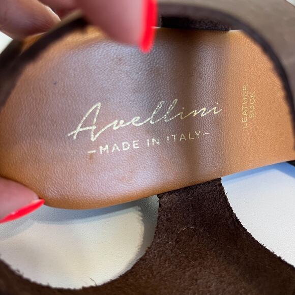 Avellini Boho Western Chunky Platform Women Sandals Size 40 US 9 Brown Studded - Picture 10 of 13